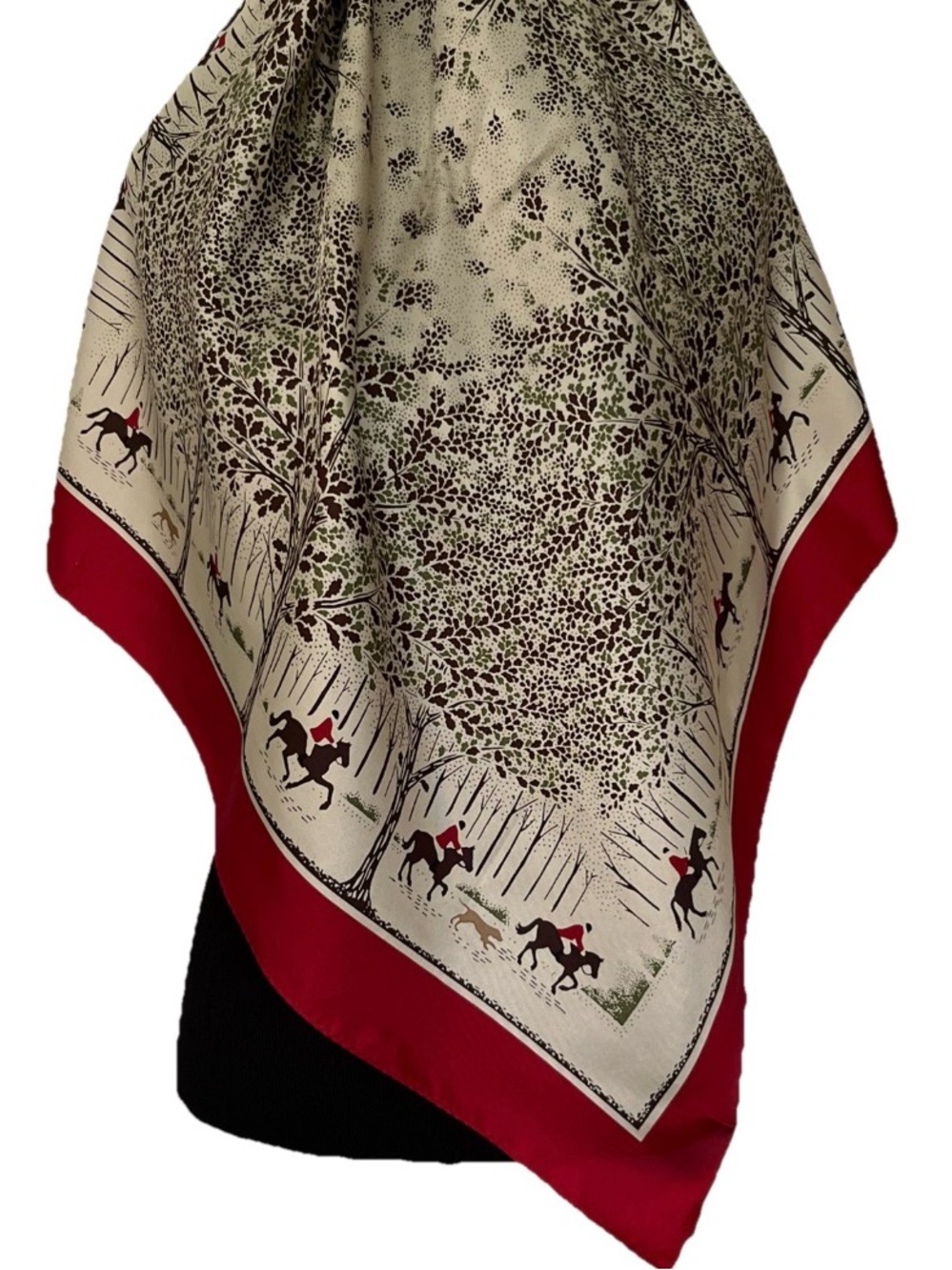 New Talbots Silk Equestrian Preppy Horseback Riders Scarf